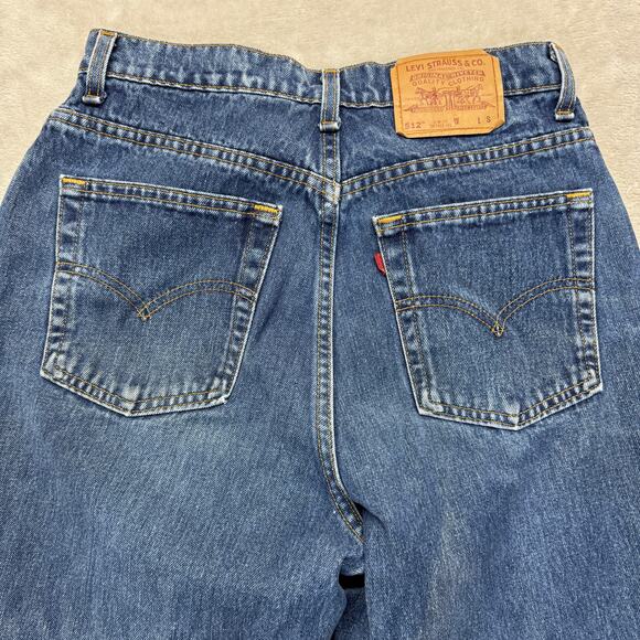 VTG Levi's 512 Women's 12R Short Slim Fit Tapered Leg High Rise Denim 90s USA - Picture 9 of 14